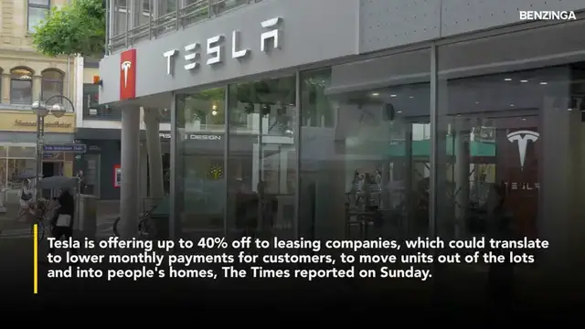 'Video thumbnail for Tesla Slashes Monthly Lease Price By Nearly Half In The UK As Global Sales Woe Continue For Elon Musk's EV Giant'