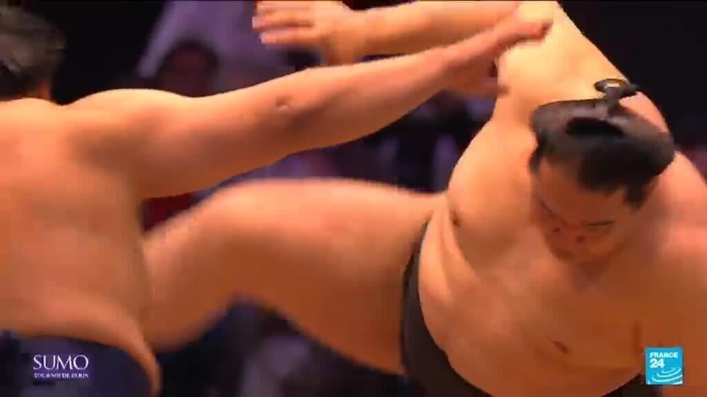 Video thumbnail for 'Must-see event', rare sumo tournament kicks off in Paris