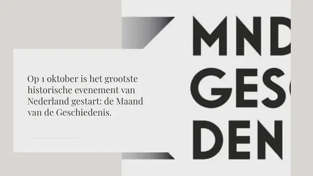 Video thumbnail for Eten en drinken tijdens de Maand van de Geschiedenis