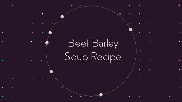 'Video thumbnail for Beef barley soup recipe'