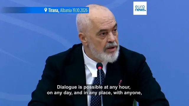 Video thumbnail for Albanian PM Rama accuses anti-government protesters of crossing 'red line' amid violent demonstrations