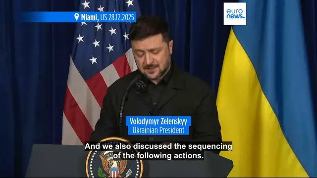 Video thumbnail for 'US-Ukraine security guarantees 100% agreed', Zelenskyy says after meeting with Trump