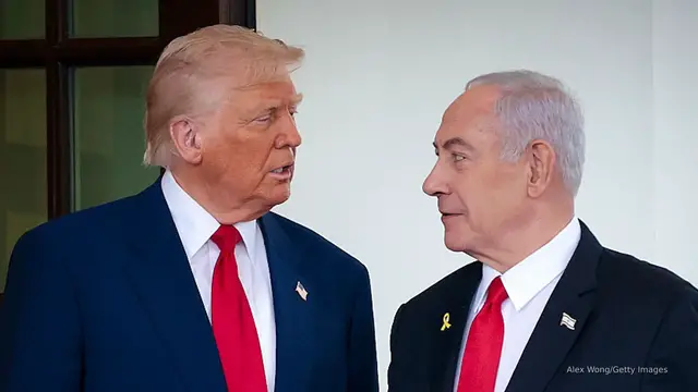 'Video thumbnail for Trump clashes with Netanyahu over Israeli strike in Qatar'