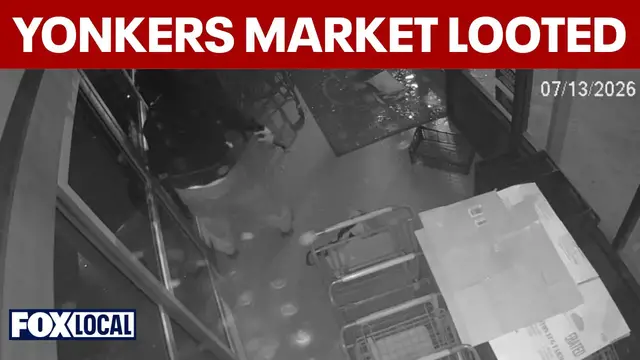 Video thumbnail for Thief smashes into Yonkers market, empties registers and safe in minutes