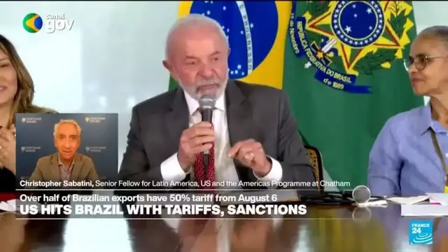 'Video thumbnail for MAGA global shakedown: Facing tariffs, sanctions, Lula now stands 'good chance of getting reelected''