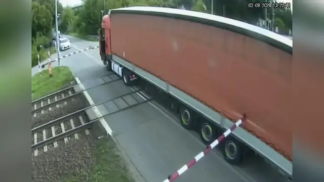 Video thumbnail for Poland: Train Slams Into Truck Trapped On Railway Crossing.