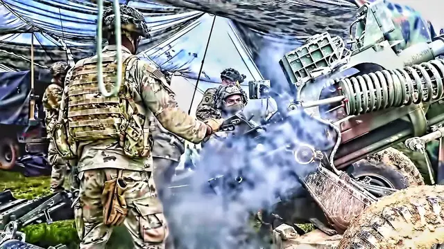 'Video thumbnail for Sky Soldier Fire Mission • M119 Howitzer'