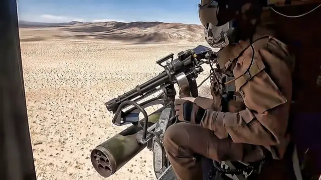 'Video thumbnail for GAU-21 & M134 Close Air Support Helo Side Door Armaments'