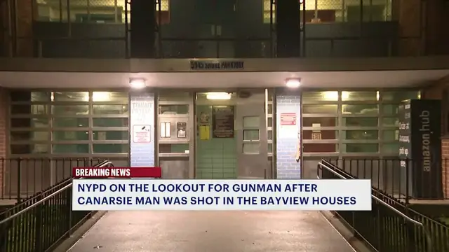Video thumbnail for Man shot inside Bay View Houses apartment building in Canarsie; gunman still on the run