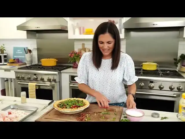 'Video thumbnail for How to Make Tomato Pie ¦ Get Cookin' ¦ Allrecipes com 720p 30fps'