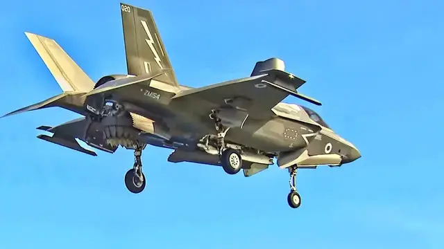 'Video thumbnail for F-35B Fighter Jets Launch-Land Aboard HMS Queen Elizabeth'