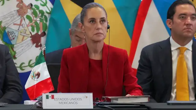 Video thumbnail for Mexico's Sheinbaum says country will not renew diplomatic relations with Ecuador