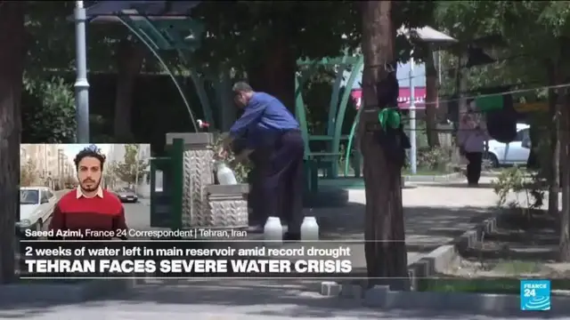 'Video thumbnail for Tehran faces water crisis as dam nears drying point'