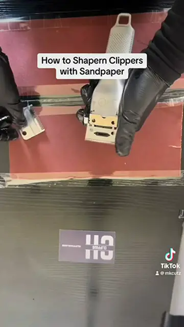 Video thumbnail for How To Sharpen Hair Clippers With Sandpaper