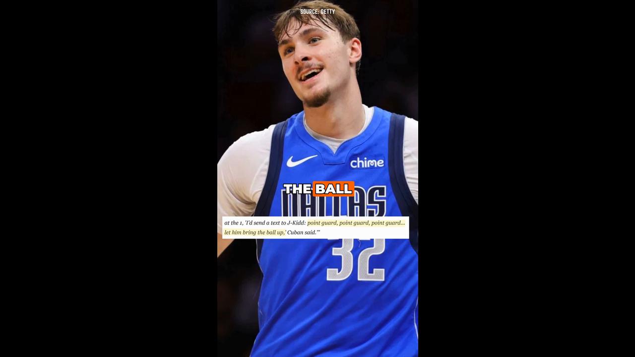 Video thumbnail for Mark Cuban Told Jason Kidd to Make Cooper Flagg the Point Guard