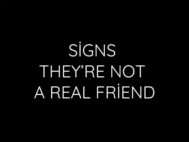 Video thumbnail for Things Only Fake Friends Do