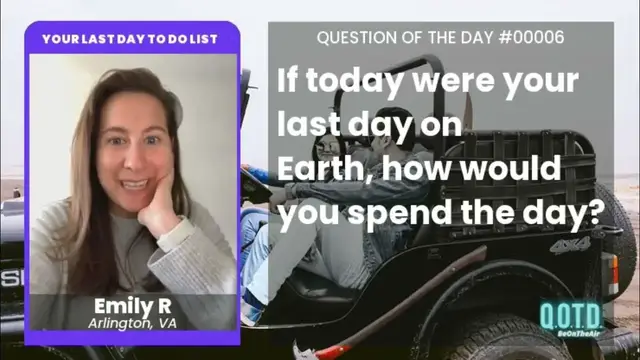 Video thumbnail for Emily is partying with ample food, booze, and loved ones. What a way to go!