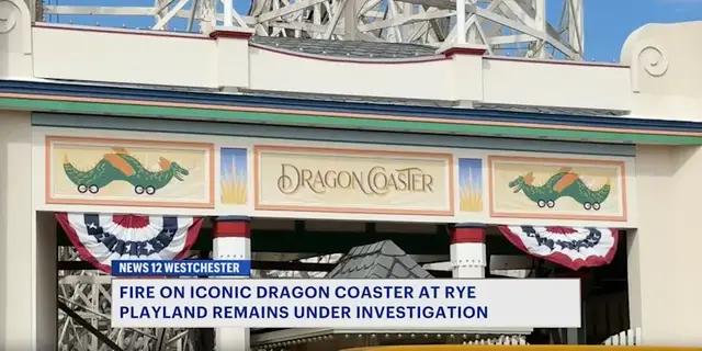 Video thumbnail for Officials investigate fire that damaged Rye Playland's Dragon Coaster