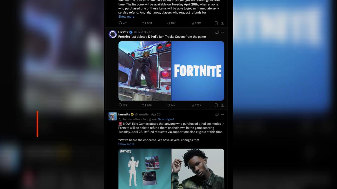 Video thumbnail for «Fortnite» rattrapé par l'inculpation pour meurtre du rappeur D4vd.