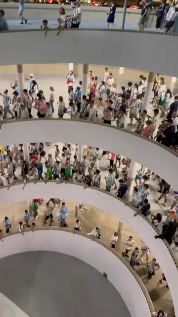 Video thumbnail for Argentina Fans Flood Spiral Ramp after Historic Messi Hat Trick