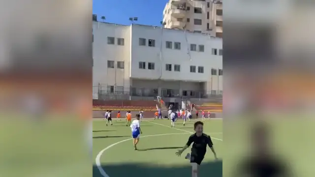 'Video thumbnail for Children tear gassed at football practice in occupied West Bank'