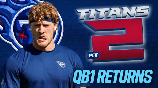 'Video thumbnail for Titans at 2: Will Levis returns as QB1 as Titans try to beat Chargers "at their own game"'