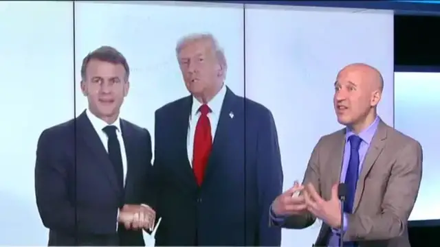 Video thumbnail for Trump hits Macron with tariff threats, underscores tense US-France relations