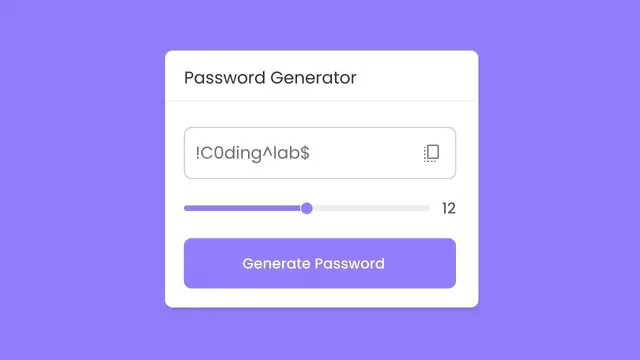 Video thumbnail for Create Random Password Generator in HTML CSS & JavaScript _ Strong Password Generator
