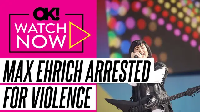'Video thumbnail for Demi Lovato's Ex Max Ehrich Arrested for Domestic Violence After Sparking Concern Over Disturbing Messages'