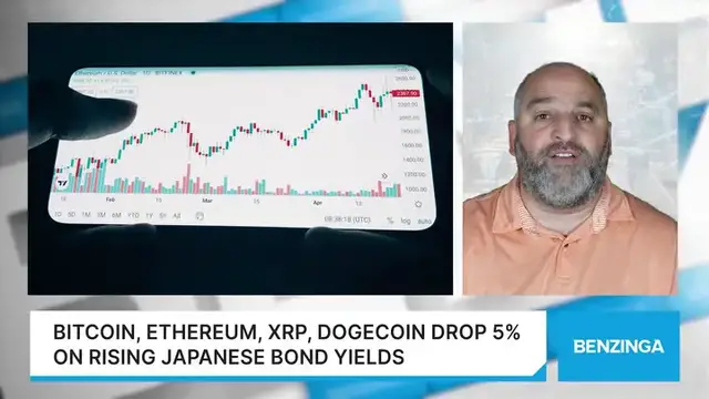 Video thumbnail for Bitcoin, Ethereum, XRP, Dogecoin Drop 5% On Rising Japanese Bond Yields