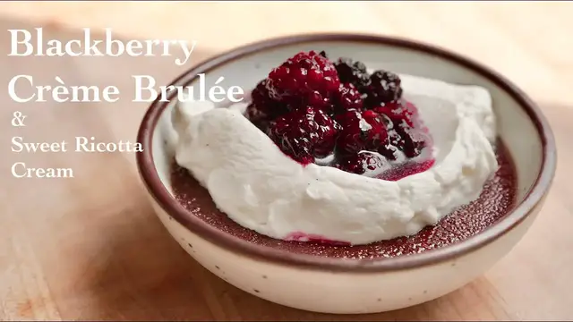 'Video thumbnail for Blackberry Creme Brulée'