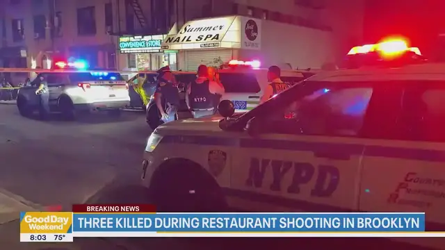 'Video thumbnail for 3 killed, 8 injured in Brooklyn lounge shooting'