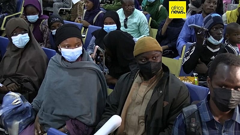 Video thumbnail for Nigeria begins evacuation of Its citizens stranded in Iran