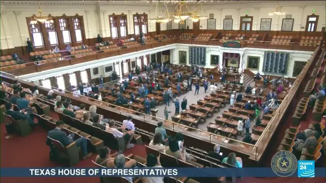 'Video thumbnail for Police escort Texas Democrats to prevent new redistricting walkout'