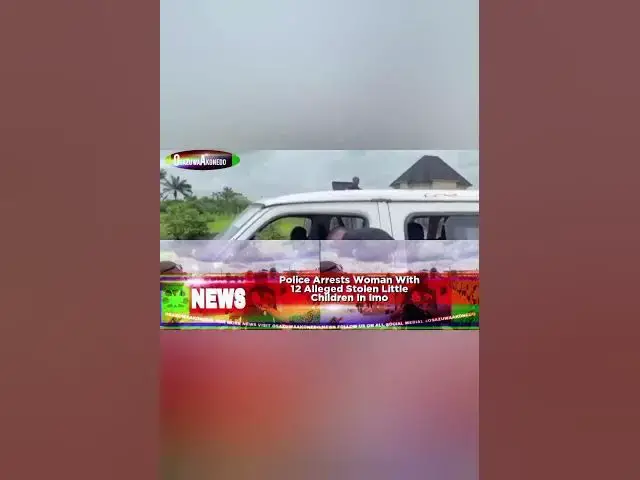 Video thumbnail for Police Arrests Woman With 12 Alleged Stolen Little Children In Imo