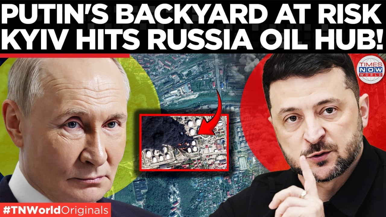 Video thumbnail for PUTIN’S PALACE UNDER THREAT? Ukraine Strikes Spark Oil Spill Toward Black Sea Residence