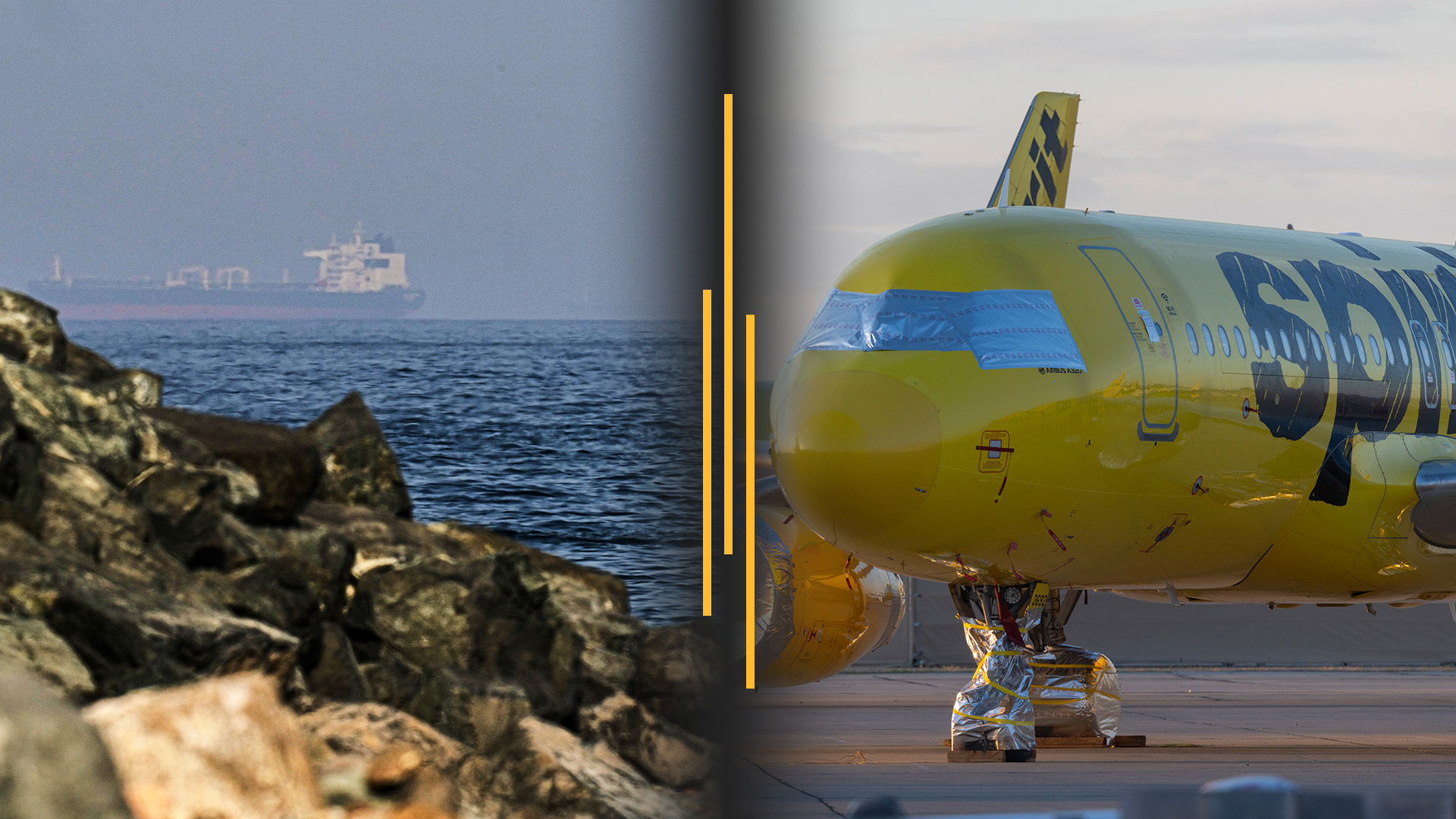 Video thumbnail for Hormuz escorts begin, Iran threatens attacks; Spirit collapse sparks blame