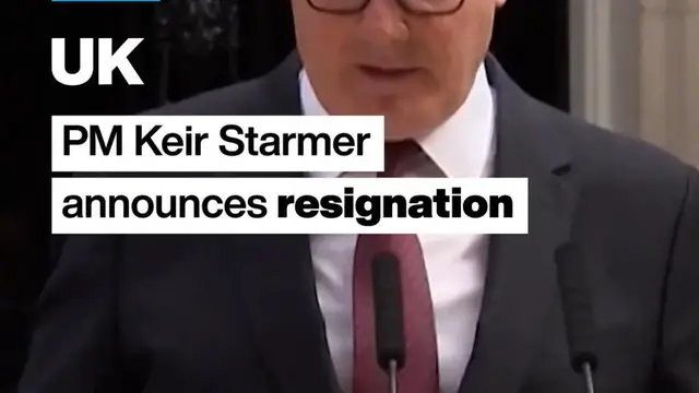 Video thumbnail for UK: PM Keir Starmer announces resignation