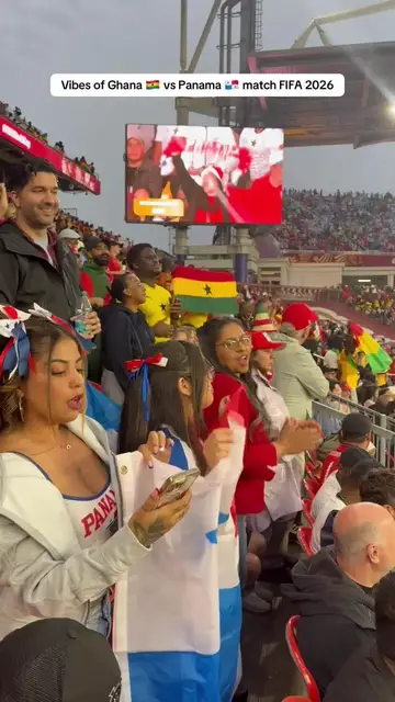 Video thumbnail for Crowd Energy at Ghana vs Panama FIFA 2026 Match