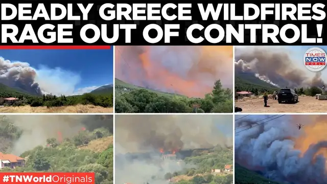 Video thumbnail for Greece Wildfire: Evacuations Ordered in Kefalonia & Attica, Hundreds Flee Coastal Towns!