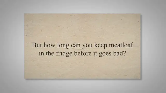 Video thumbnail for How Long Is Meatloaf Good in the Fridge? - Press To Cook