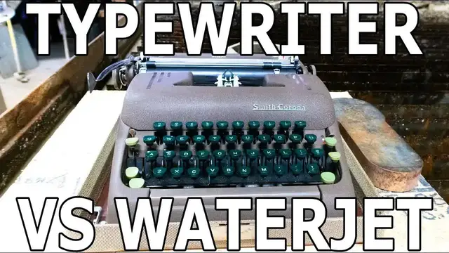 'Video thumbnail for 1989 Christmas Letter: Vintage Typewriter & Waterjet Cutter Tech'