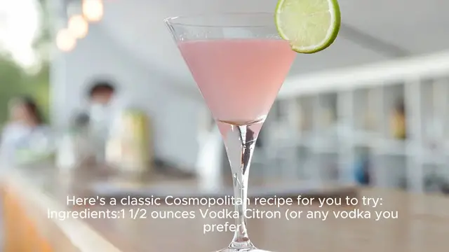 Video thumbnail for Cosmopolitan recipe