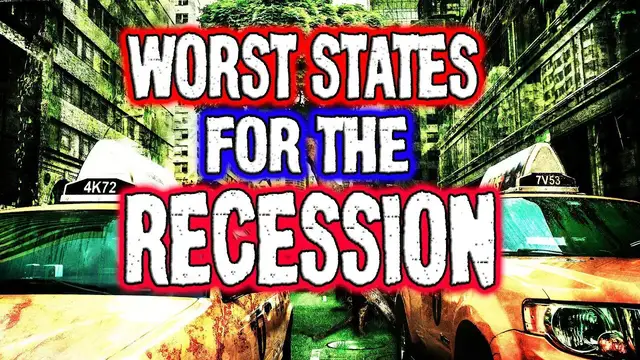 'Video thumbnail for 10 Worst State for the Recession 2023. (Finance and real estate)'