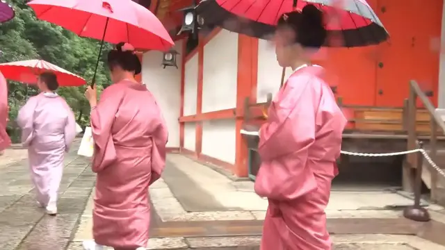 Video thumbnail for Japan: Geiko ritual at Kyoto shrine.