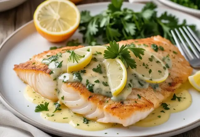 Video thumbnail for Orange Roughy with Lemon Garlic Butter Sauce