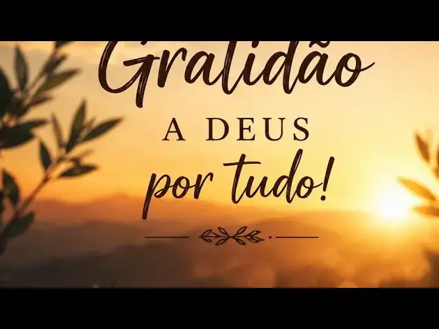Video thumbnail for ESSA ORAÇÃO DE GRATIDÃO VAI MUDAR SEU DIA