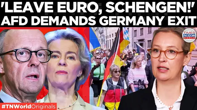 Video thumbnail for AFD'S ULTIMATUM: Alice Weidel Demands Euro Exit, Schengen Exit and Closed Borders