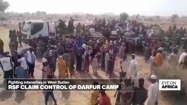 'Video thumbnail for Sudan's RSF claim control of Zamzam refugee camp in Darfur'