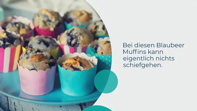 Video thumbnail for Blaubeer Muffins mit weißer Schokolade